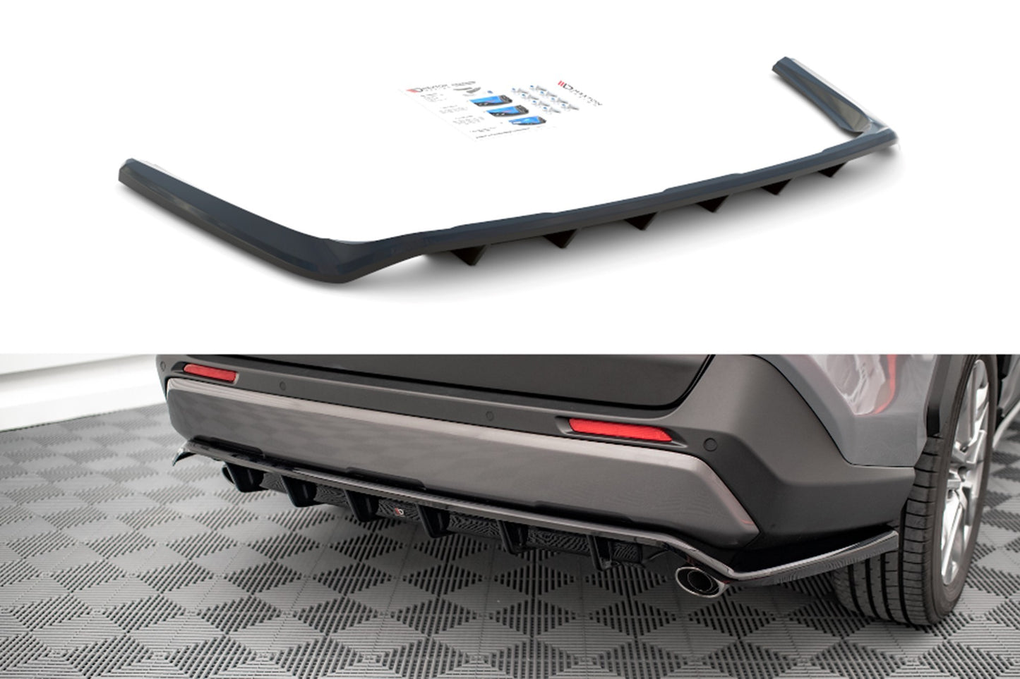 Maxton Design Spoiler Bară Spate pentru Toyota Rav4 (după 2019), culoare carbon