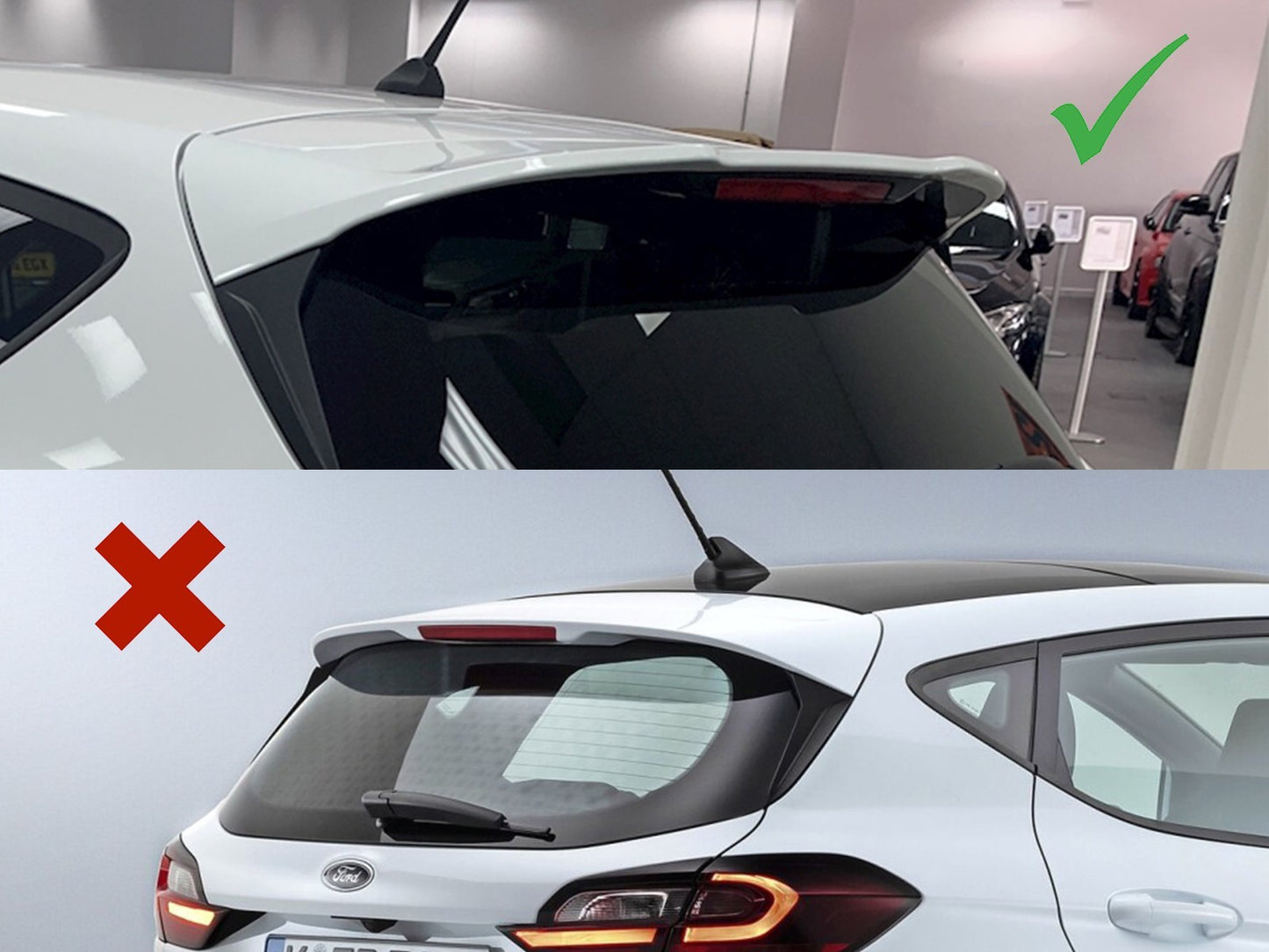Motordrome Design roof spoiler pentru Ford Fiesta Mk8 ST/ST‑Line (dupa 2017)