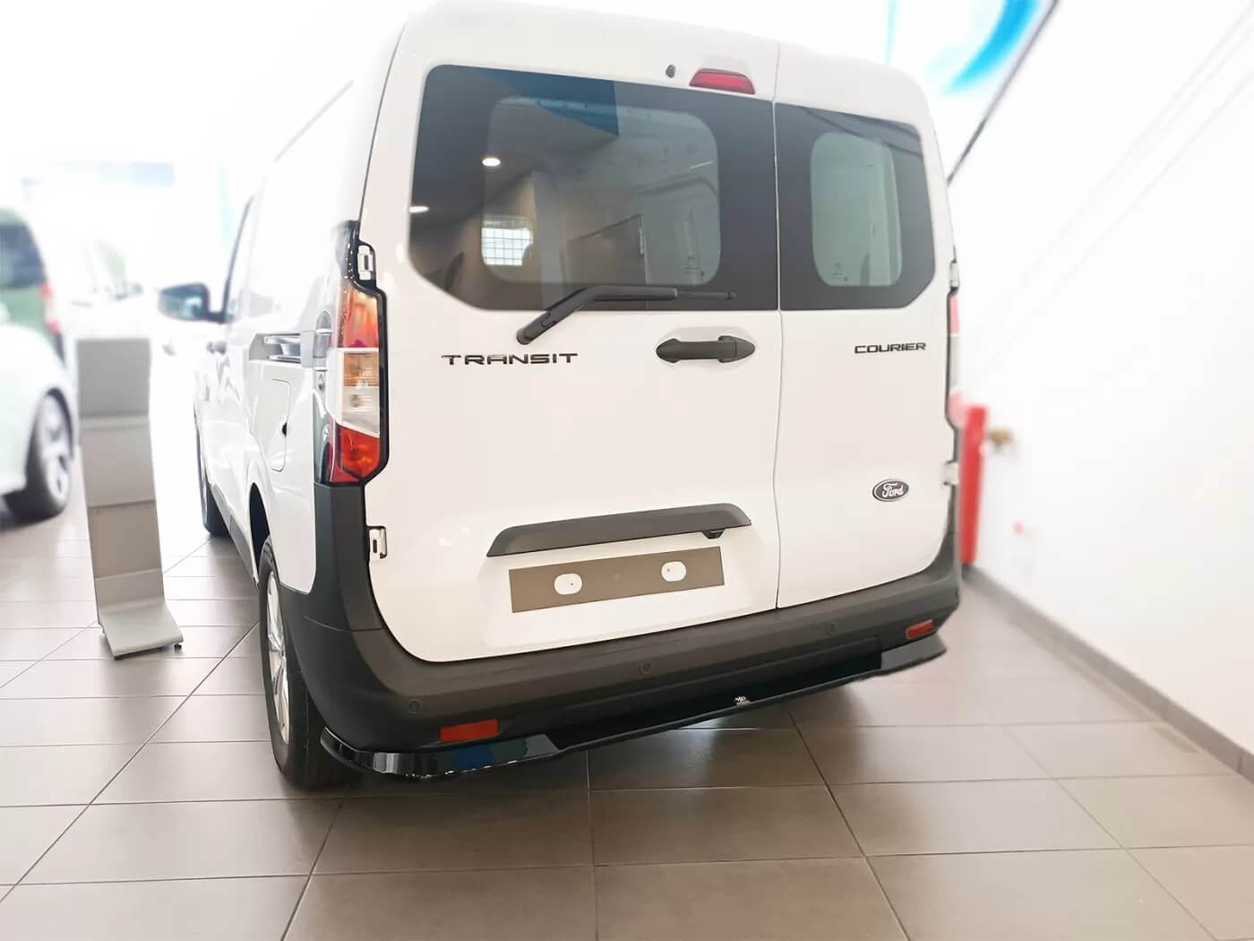 Motordrome Design rear bumper spoiler for Ford Transit Courier after 2023