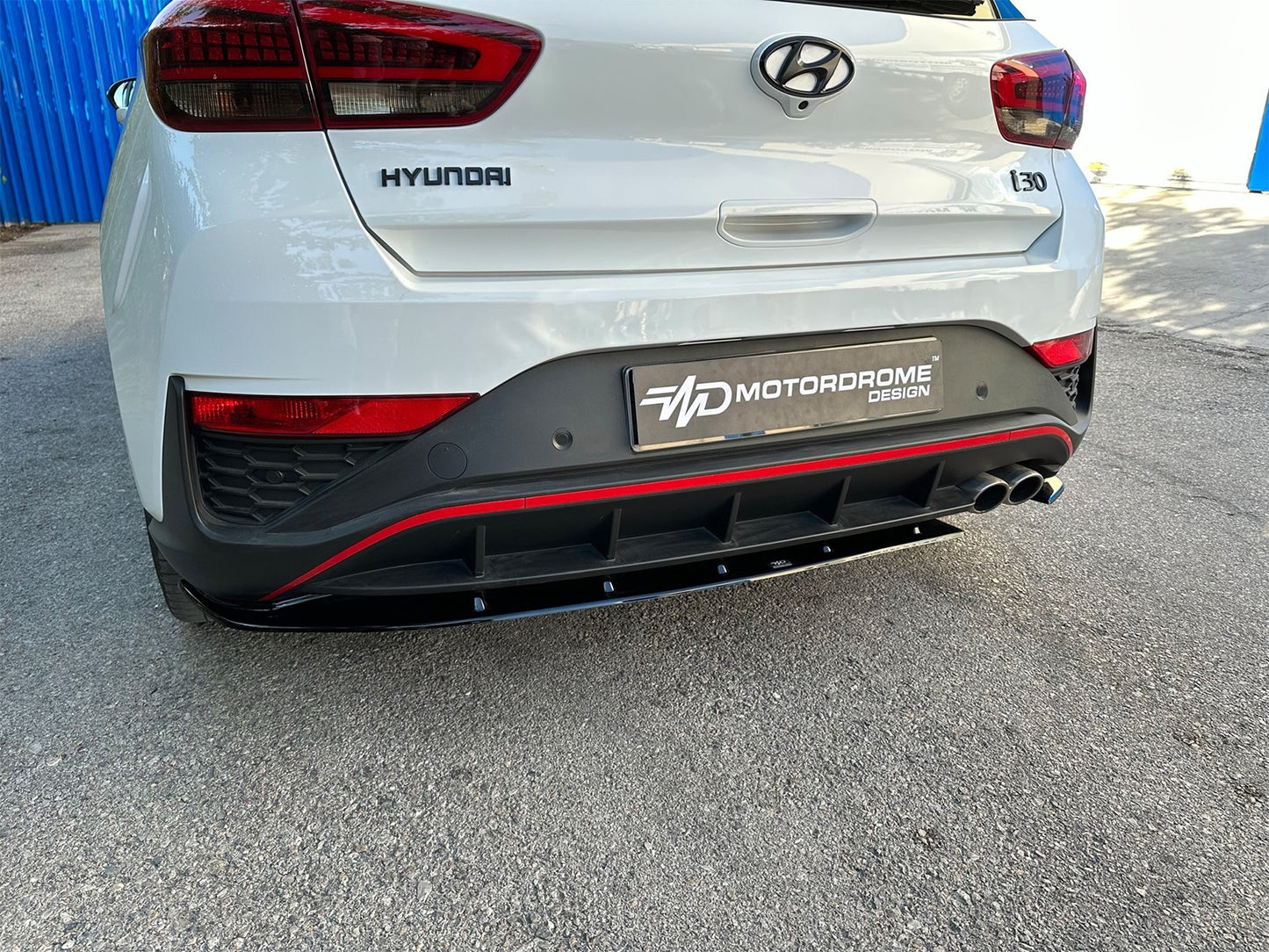 Diffuser bara spate Motordrome Design pentru Hyundai i30 Mk3 N, N-Line hatchback, Fastback (2020-)