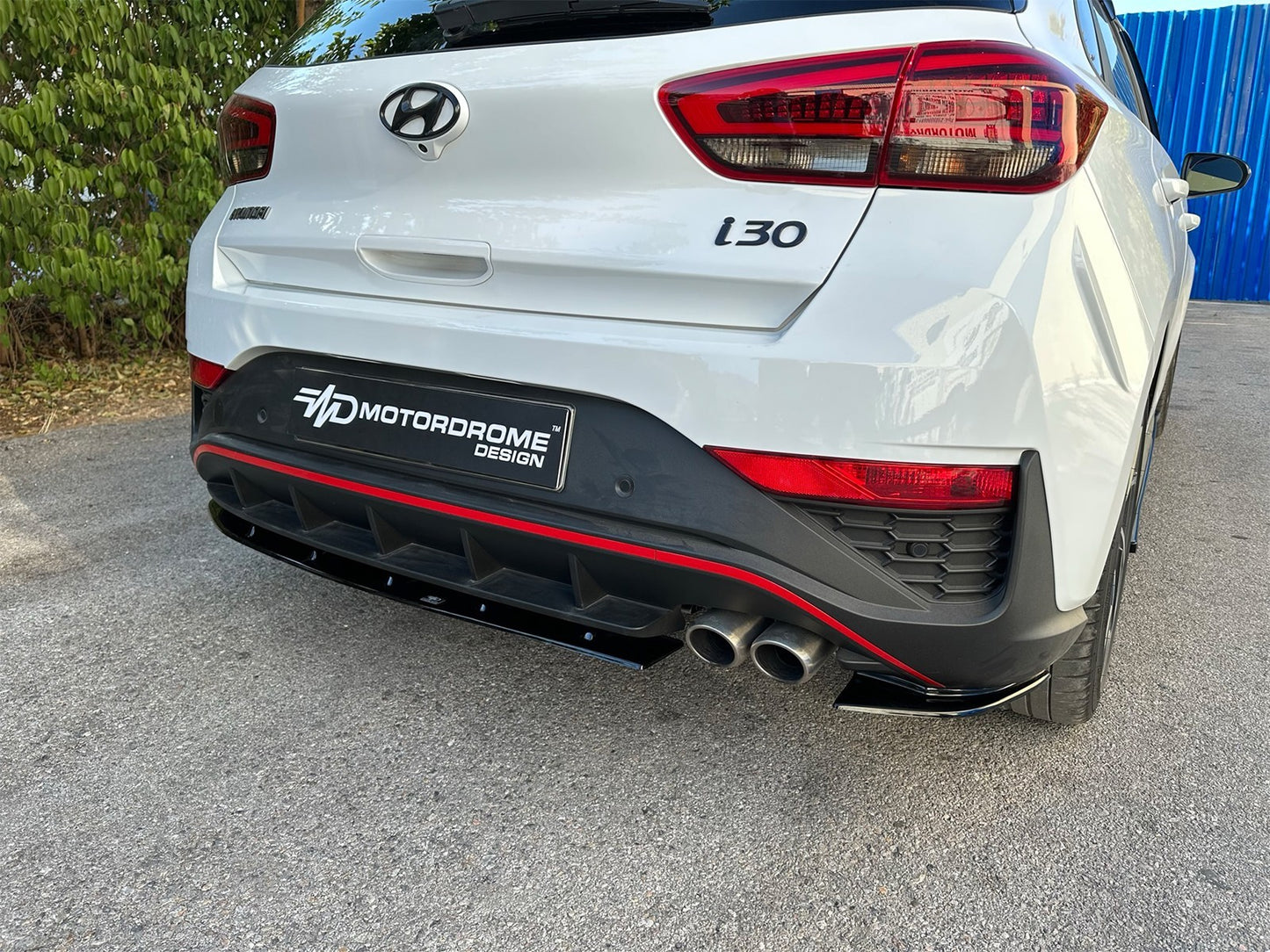 Diffuser bara spate Motordrome Design pentru Hyundai i30 Mk3 N, N-Line hatchback, Fastback (2020-)