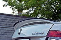 Maxton Design Boot Spoiler Extension for Skoda Octavia MK3 RS Saloon (2013-2019), Matte Black