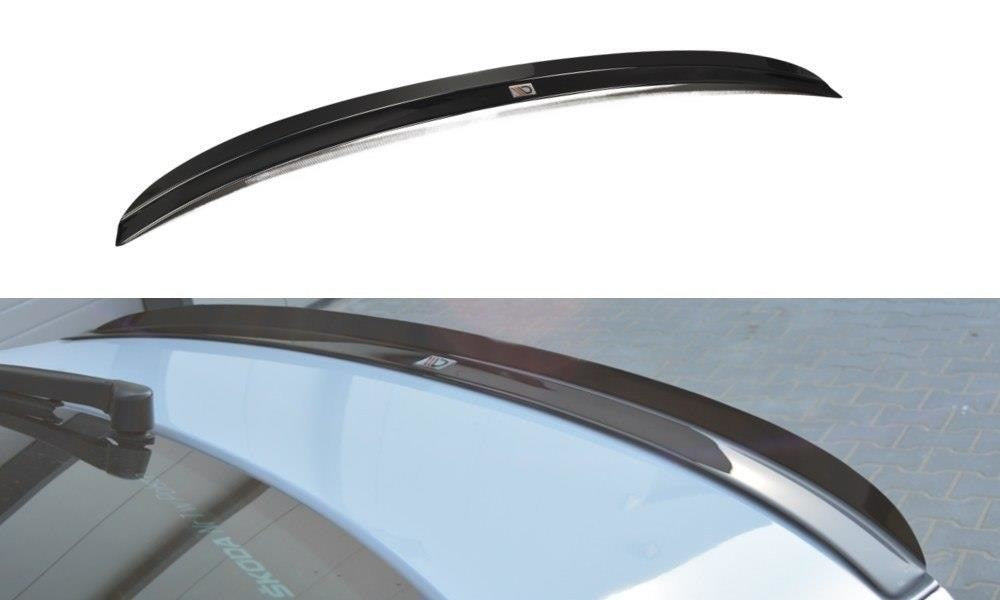 Spoiler Maxton Design versiunea 1 pentru portbagajul Skoda Superb (2015-2019), Superb (după 2019), hatchback, culoare carbon