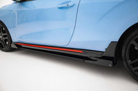 Praguri laterale Maxton Design pentru Hyundai Veloster N (2018-2022), negru lac