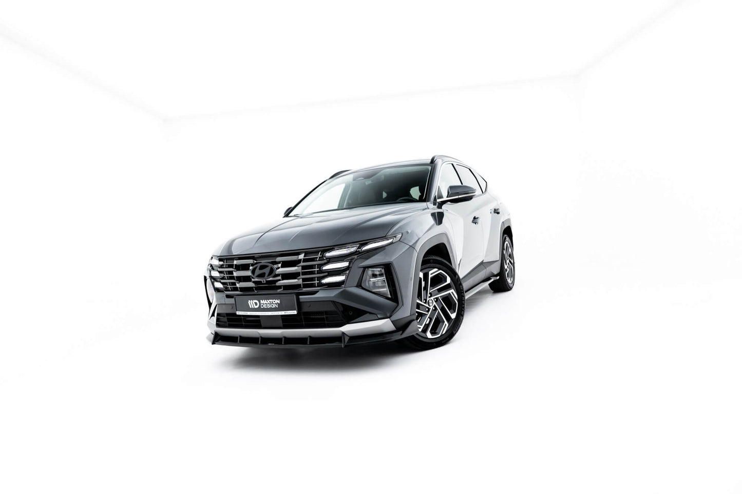 Splitter Maxton Design pentru bara fata a Hyundai Tucson MK4 Facelift (2024-), negru lac