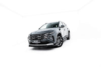 Splitter Maxton Design pentru bara fata a Hyundai Tucson MK4 Facelift (2024-), negru lac