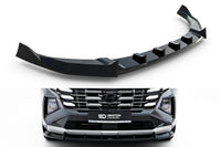 Splitter Maxton Design pentru bara fata a Hyundai Tucson MK4 Facelift (2024-), negru lac