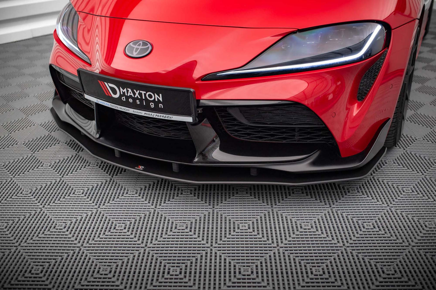 Maxton Design spoiler bara fata Street Pro pentru Toyota Supra (2019-), negru mat