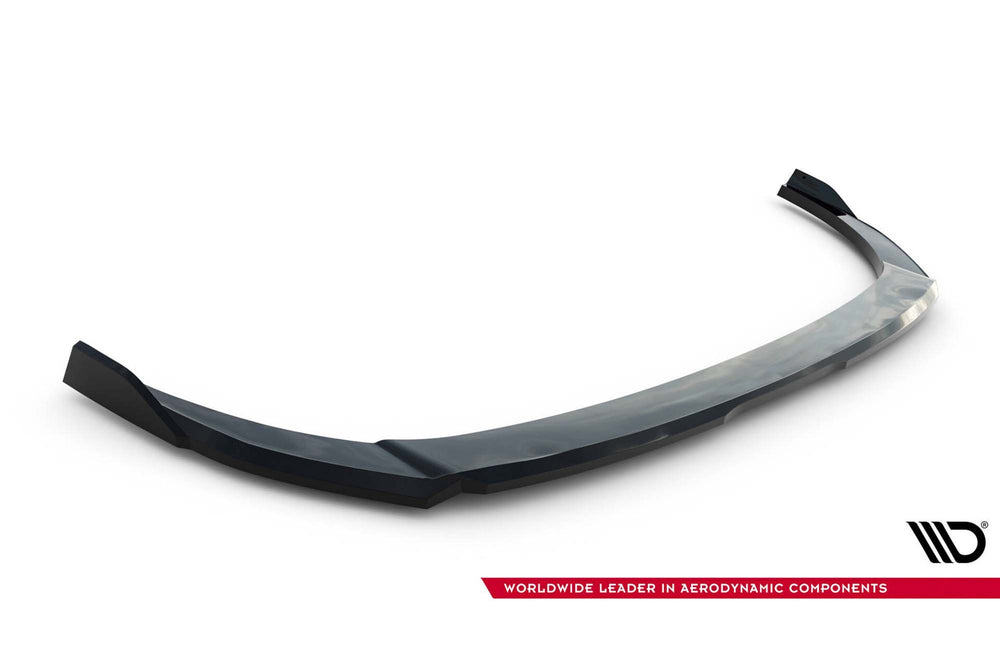 Maxton Design splitter versiunea 1 pentru bara fata Hyundai Elantra N (2020-2023), lac negru