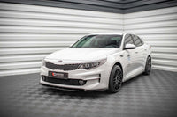 Maxton Design front bumper spoiler version 1 for Kia Optima (2015-2020), gloss black