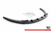 Maxton Design front bumper spoiler version 1 for Kia Optima (2015-2020), gloss black