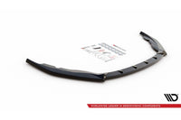 Spoiler Maxton Design versiunea 1 pentru bara față Skoda Fabia (2014-2019), lac negru
