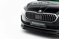 Maxton Design Front Splitter V1 for Skoda Superb (2024 onwards) front bumper, gloss black