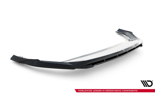 Maxton Design Front Splitter V1 for Skoda Superb (2024 onwards) front bumper, gloss black