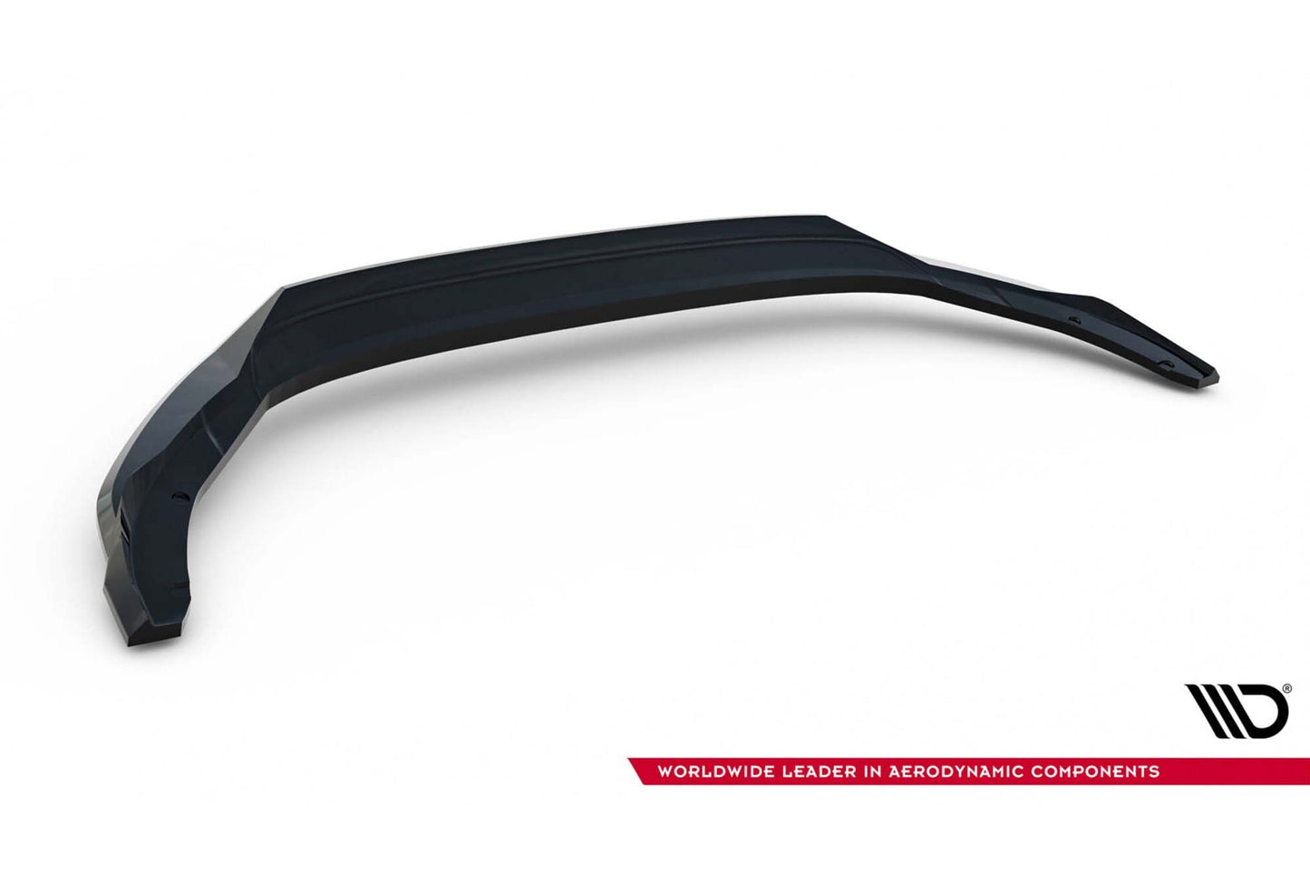 Spoiler Maxton Design versiunea 1 pentru bara fata RS a Skoda Octavia Liftback, break (dupa 2024), lac negru