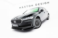 Front Splitter Maxton Design V2 for Skoda Superb (from 2024), gloss black