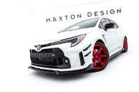 Spoiler bară față Maxton Design versiunea 2 pentru Toyota GR Corolla (2022-2024), negru lucios