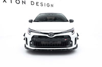 Spoiler bară față Maxton Design versiunea 2 pentru Toyota GR Corolla (2022-2024), negru lucios