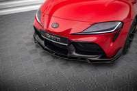 Maxton Design spoiler bară față versiunea 4 pentru Toyota Supra (2019-), negru lucios
