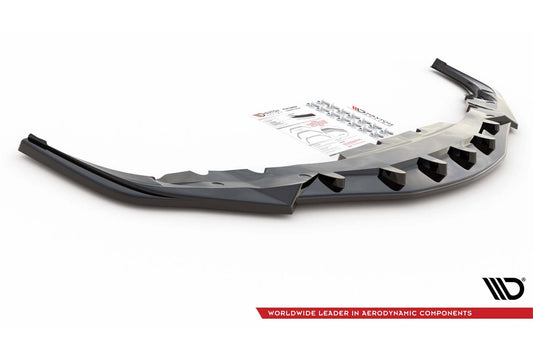 Maxton Design spoiler bara fata versiunea 4 pentru Toyota Supra (2019-), negru lucios