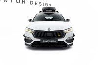 Maxton Design spoiler versiunea 4 pentru bara fata RS a Skoda Octavia Liftback si break (2020-2024), negru lac