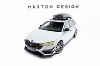 Maxton Design spoiler versiunea 4 pentru bara fata RS a Skoda Octavia Liftback si break (2020-2024), negru lac
