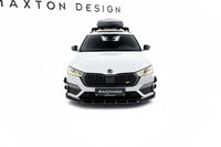 Maxton Design spoiler versiunea 5 pentru bara fata RS a Skoda Octavia Liftback si break (2020-2024), negru lac