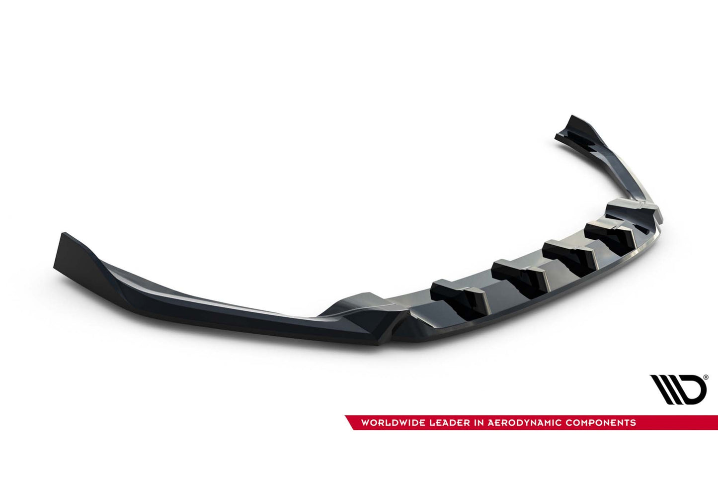 Maxton Design spoiler versiunea 5 pentru bara fata RS a Skoda Octavia Liftback si break (2020-2024), negru lac