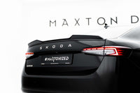 Maxton Design Front Splitter V1 for Skoda Superb (post-2024) Front Bumper, Gloss Black