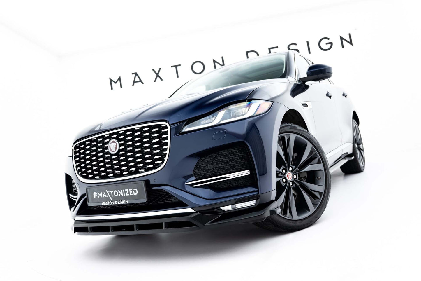 Maxton Design spoiler bara fata pentru Jaguar F-Pace R-Sport (2020-2025), lac negru