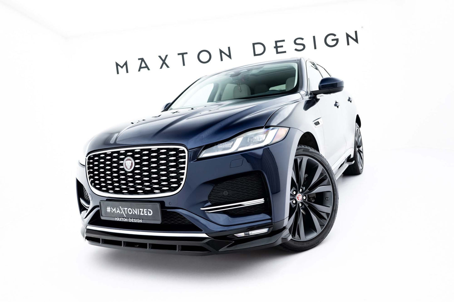 Maxton Design spoiler bara fata pentru Jaguar F-Pace R-Sport (2020-2025), lac negru