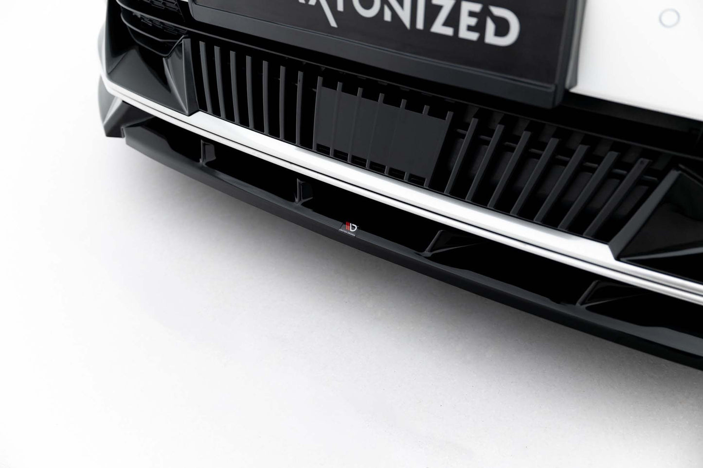 Spoiler fata bara Maxton Design pentru Kia EV6 (2021-), lac negru