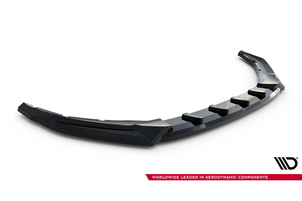 Maxton Design spoiler bara fata pentru Skoda Kodiaq (dupa 2024), negru lac