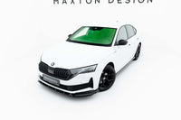 Maxton Design spoiler bara fata pentru Skoda Octavia Sportline Liftback si break (dupa 2024), negru lac