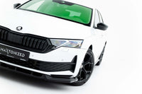 Maxton Design spoiler bara fata pentru Skoda Octavia Sportline Liftback si break (dupa 2024), negru lac