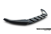 Spoiler Maxton Design versiunea 1 pentru bara fata R Line a Volkswagen Tiguan MK3 dupa 2024, negru lacuit
