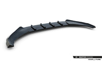 Spoiler Maxton Design versiunea 1 pentru bara fata R Line a Volkswagen Tiguan MK3 dupa 2024, negru lacuit