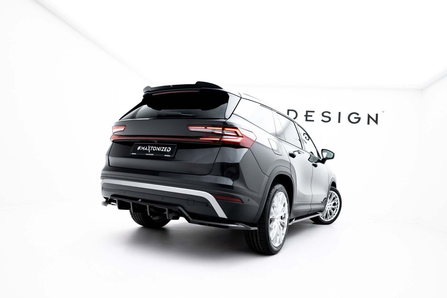 Maxton Design spoiler bara spate pentru Skoda Kodiaq (dupa 2024), negru lac