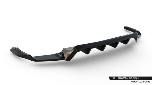 Maxton Design spoiler pentru bara spate R‑Line a Volkswagen Touareg Mk3 facelift (dupa 2023), negru lacuit