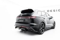 Maxton Design spoiler pentru bara spate R‑Line a Volkswagen Touareg Mk3 facelift (dupa 2023), negru lacuit