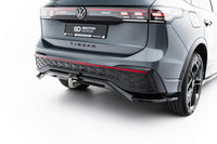 Spoiler Maxton Design pentru bara spate R Line a Volkswagen Tiguan dupa 2024, negru lacuit, spoilerul este compatibil si cu modelul cu bara de remorcare