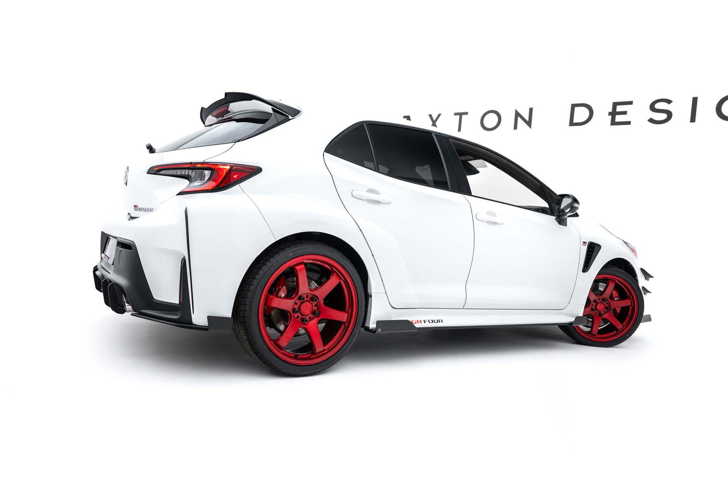 Maxton Design door sills for Toyota GR Corolla (2022-2024), black lacquer