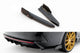 Insertii laterale + elemente aerodinamice suplimentare Maxton Design versiunea 4 pentru bara spate a Skoda Octavia RS (dupa 2020), lac negru