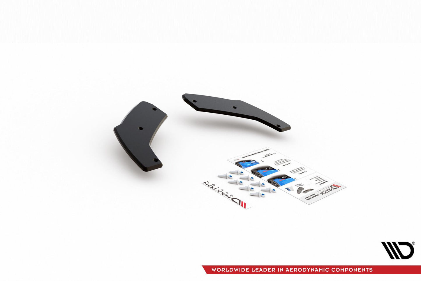 Extensii laterale Maxton Design tip Racing pentru bara spate N a Hyundai i30 hatchback (2017-), negru mat