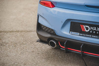Extensii laterale Maxton Design tip Racing pentru bara spate N a Hyundai i30 hatchback (2017-), negru mat