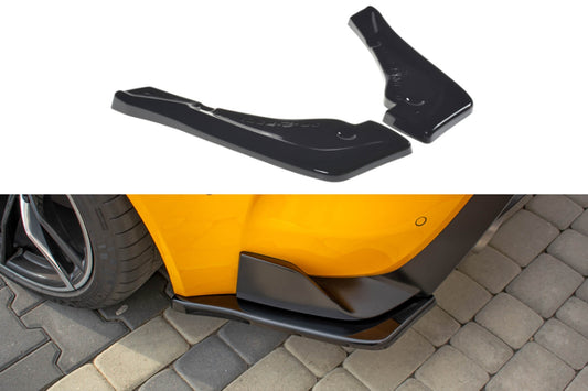 Extensii laterale Maxton Design versiunea 1 pentru bara spate a Toyota Supra (2019+), negru mat