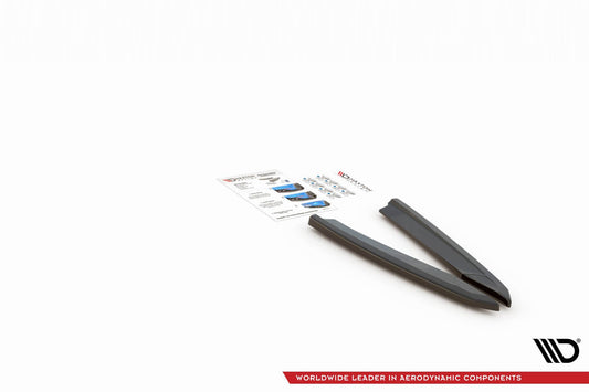 Maxton Design Version 1 Side Skirts for Skoda Octavia (2020 onwards) RS Rear Bumper, Carbon Look