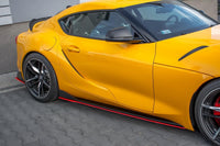 Maxton Design V2 Side Skirts for Toyota Supra (2019+), Matte Black