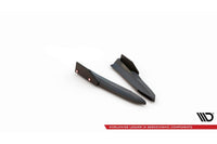 Maxton Design extensii laterale versiunea 2 pentru bara spate RS a Skoda Octavia (dupa 2020), negru lac