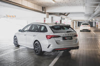 Extensii laterale Maxton Design versiunea 3 pentru bara spate RS a Skoda Octavia (dupa 2020), culoare carbon